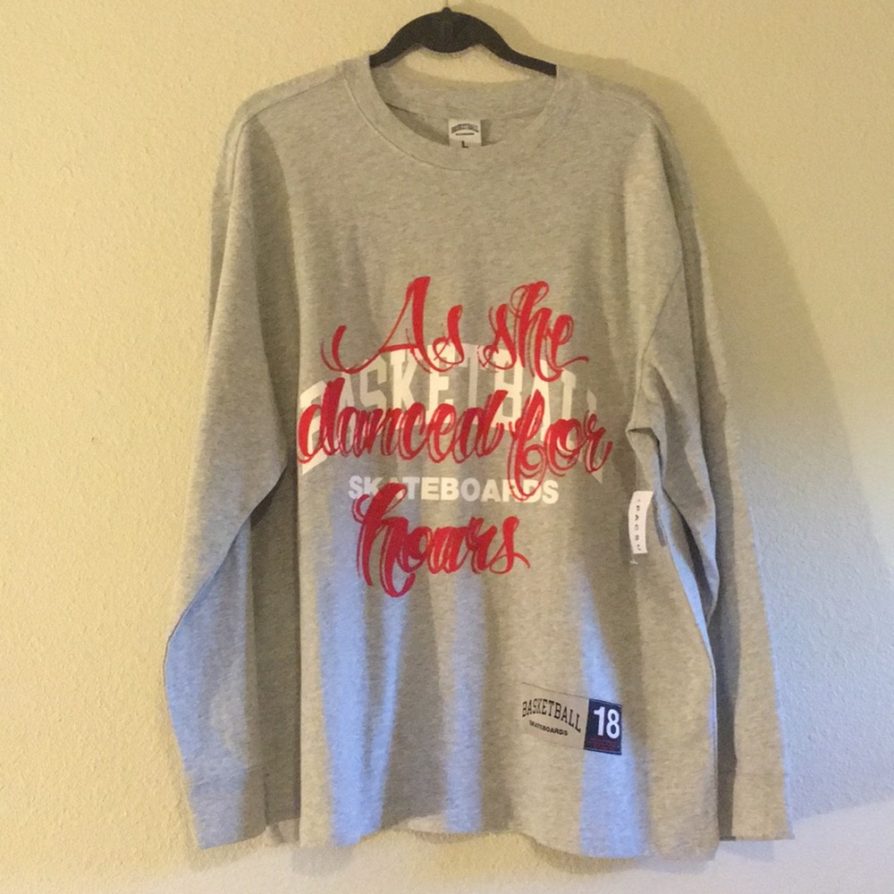 *SOLD*Basketball Skateboards Long Sleeve Top